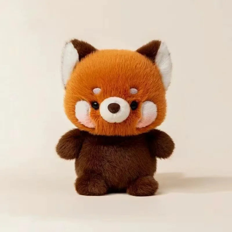 Petite peluche panda roux de 16 cm, toute ronde et toute douce